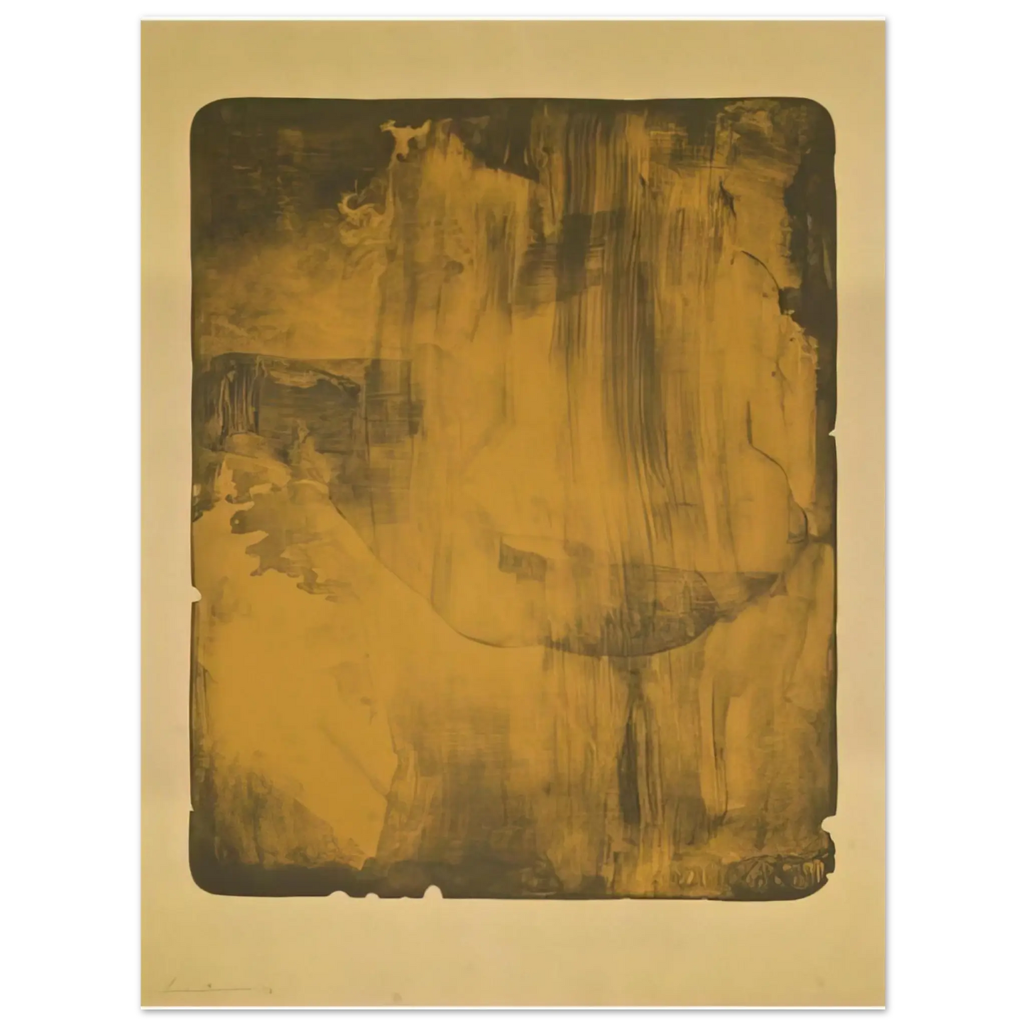 Helen Frankenthaler - Bronze Smoke - 1978 Wall art - 30x45 cm / 12x18 Inches - Fine Art Poster - -