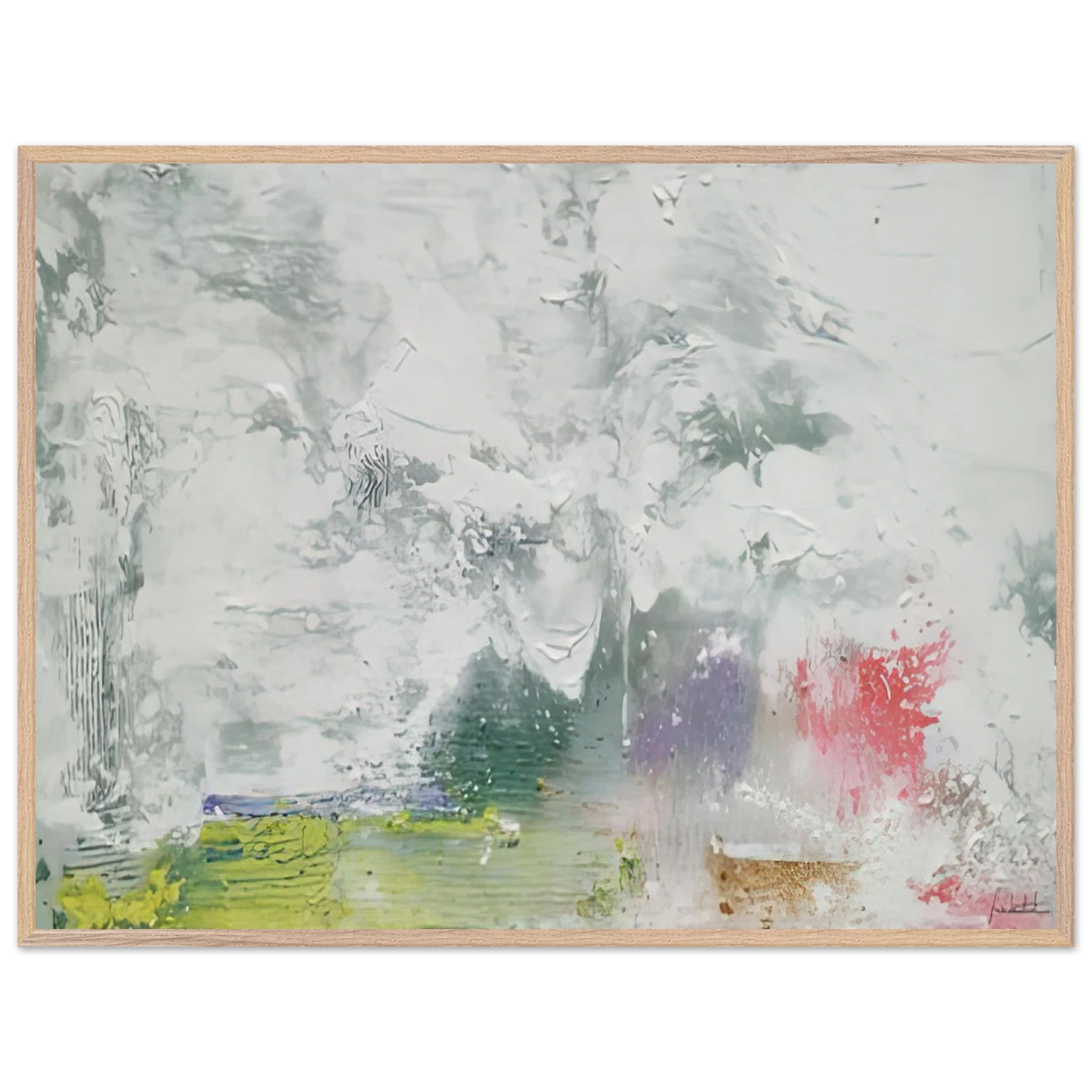 Helen Frankenthaler - Maelstrom, 1992- Wall Art - 21x29.7 cm / 8x12" - Premium Wooden Framed Poster With Fine Art Paper-canvas - Wood frame