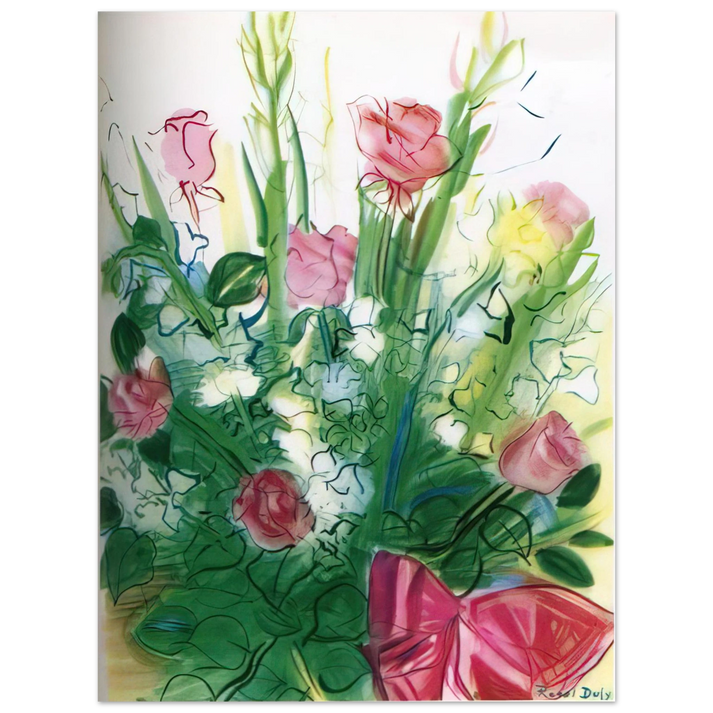 Raoul Dufy - BOUQUET OF ROSES  75x100 cm / 30x40inches Fine Art Poster