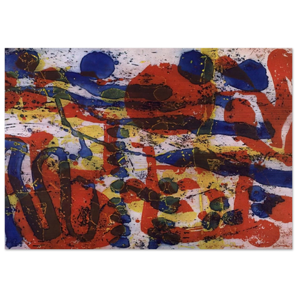 Untitled From The Brushwork Series - 1999 - Patrick Heron Brushed Aluminum Print - 70x100 cm / 28x40 inches | Patrick Heron Aluminum Print | Patrick Heron Prints