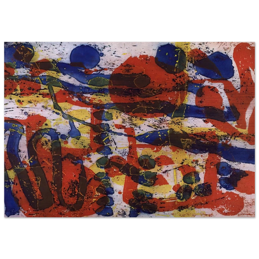Untitled From The Brushwork Series - 1999 - Patrick Heron Brushed Aluminum Print - 70x100 cm / 28x40 inches | Patrick Heron Aluminum Print | Patrick Heron Prints