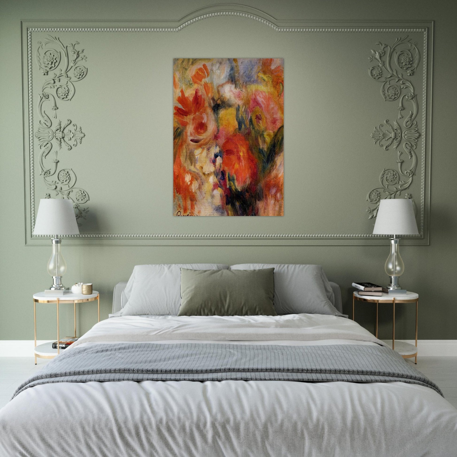 Flower Study - Pierre-Auguste Renoir Brushed Aluminum Print - 70x100 cm / 28x40 inches | Pierre-Auguste Renoir Aluminum Print | Pierre-Auguste Renoir Prints