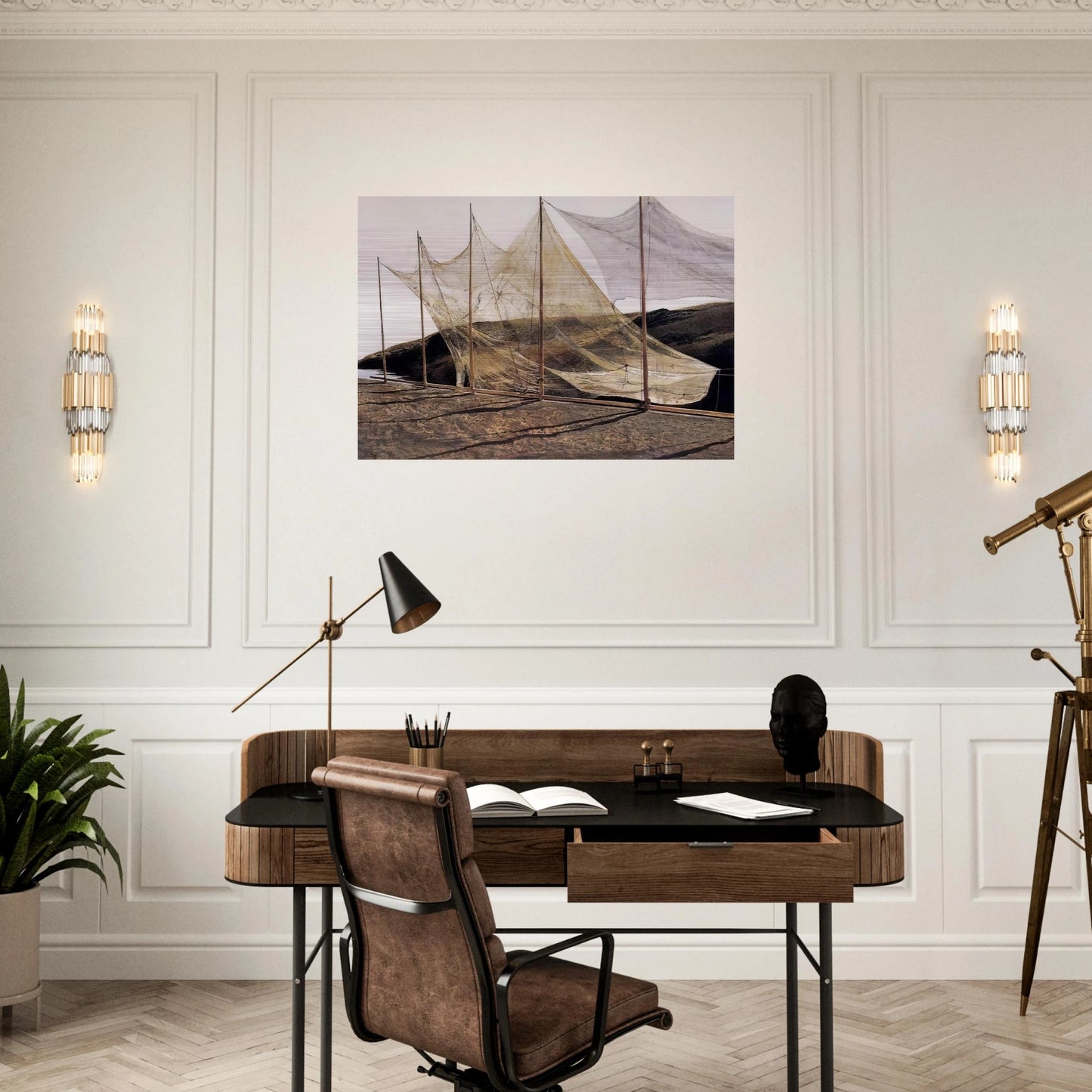 PENTECOST 1989 - Andrew Wyeth Brushed Aluminum Print - 70x100 cm / 28x40 inches | Andrew Wyeth Aluminum Print | Andrew Wyeth Prints