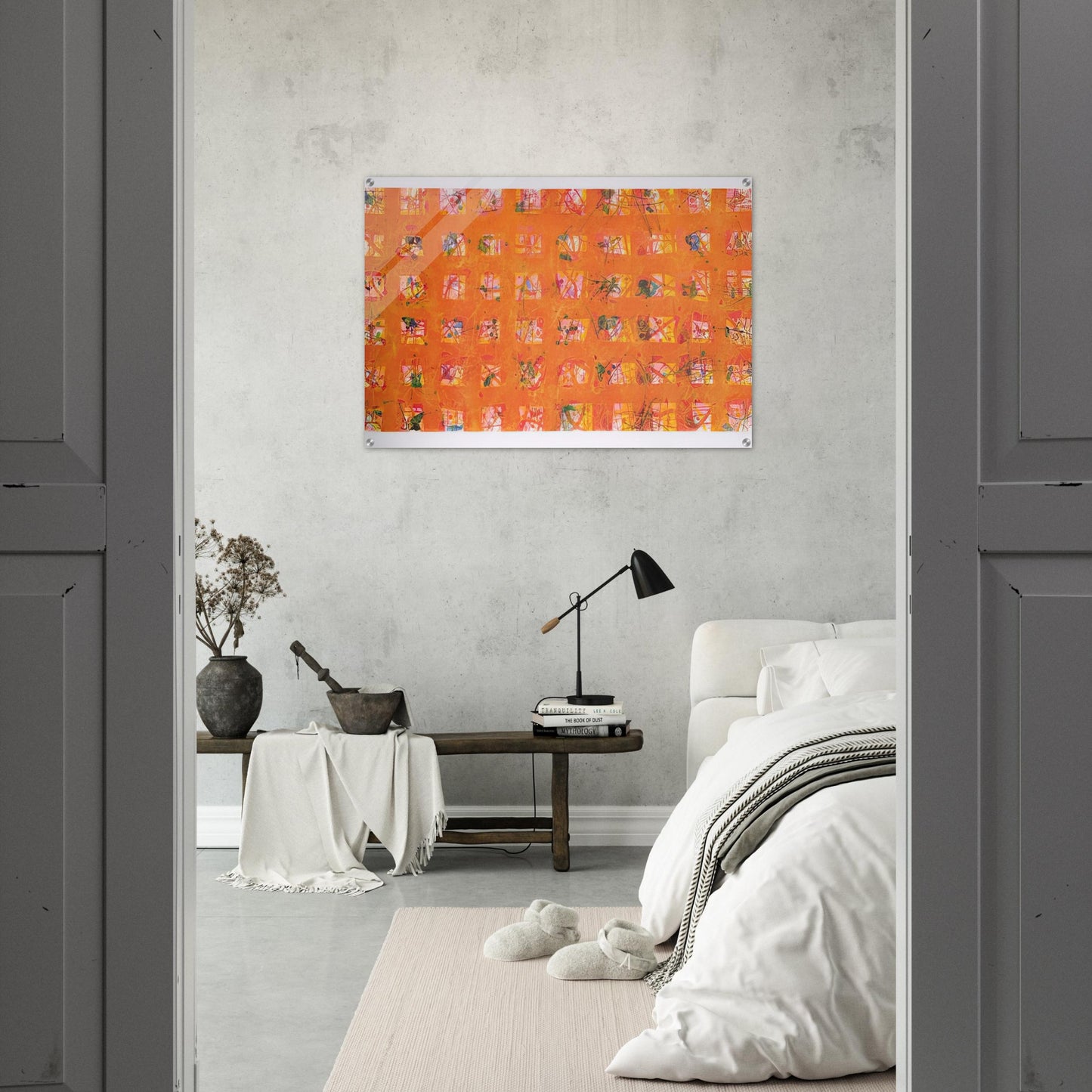 Pioggia d'Oro  Golden Rain  - Sam Francis Acrylic Print - 70x100 cm / 28x40″ inches