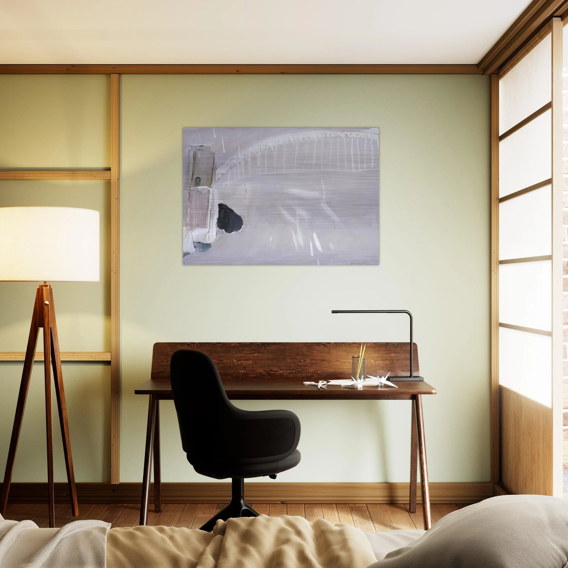 Lavender Bay in the Rain - Neo-Expressionism - Brett Whiteley Brushed Aluminum Print - 70x100 cm / 28x40 inches | Brett Whiteley Aluminum Print | Brett Whiteley Prints