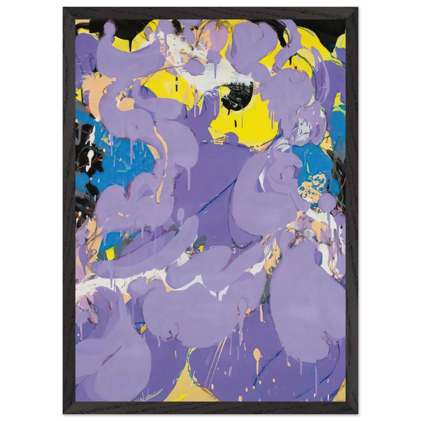 Helen Frankenthaler - Untitled - 1978 Wall art - 70x100 cm / 28x40 inches - Premium Wooden Framed Poster With Fine Art Paper-canvas - Wood frame