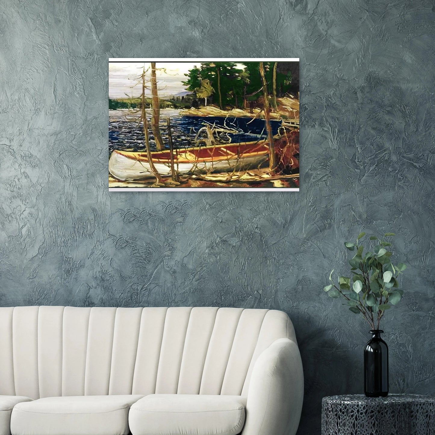 THE CANOE 1912 - Tom Thomson Brushed Aluminum Print - 70x100 cm / 28x40 inches | Tom Thomson Aluminum Print | Tom Thomson Prints