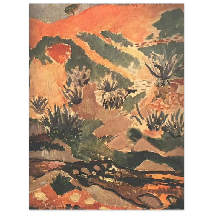 Henri Matisse - LANDSCAPE WITH BROOK BROOK WITH ALOES 1907  75x100 cm / 30x40inches Fine Art Poster