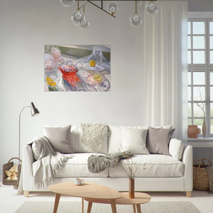 HERB TEA 1995 - Janet Fish Brushed Aluminum Print - 70x100 cm / 28x40 inches | Janet Fish Aluminum Print | Janet Fish Prints