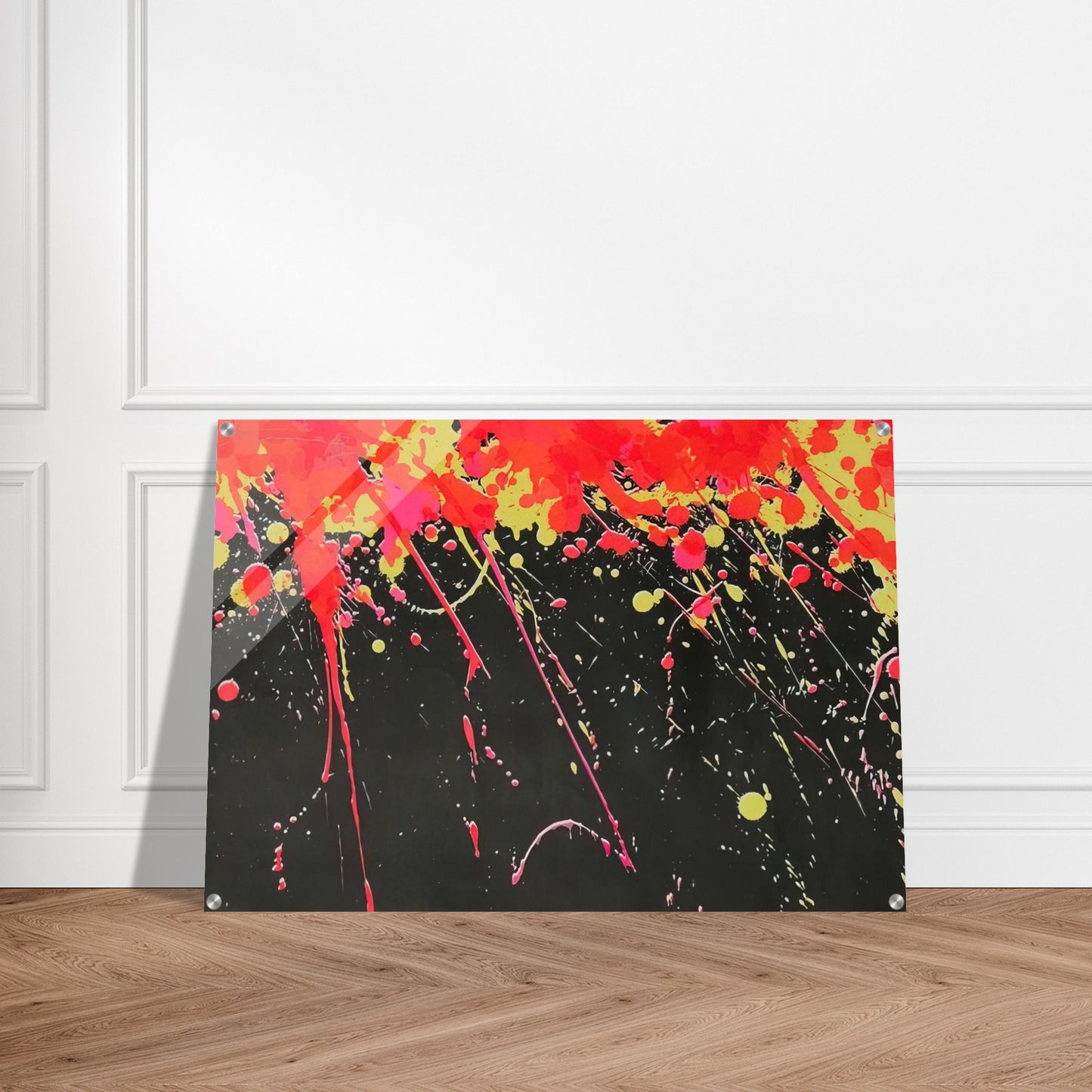 Fireworks - 1973 - Walasse Ting Acrylic Print - 70x100 cm / 28x40″ inches | Walasse Ting Wall Art | Walasse Ting Prints