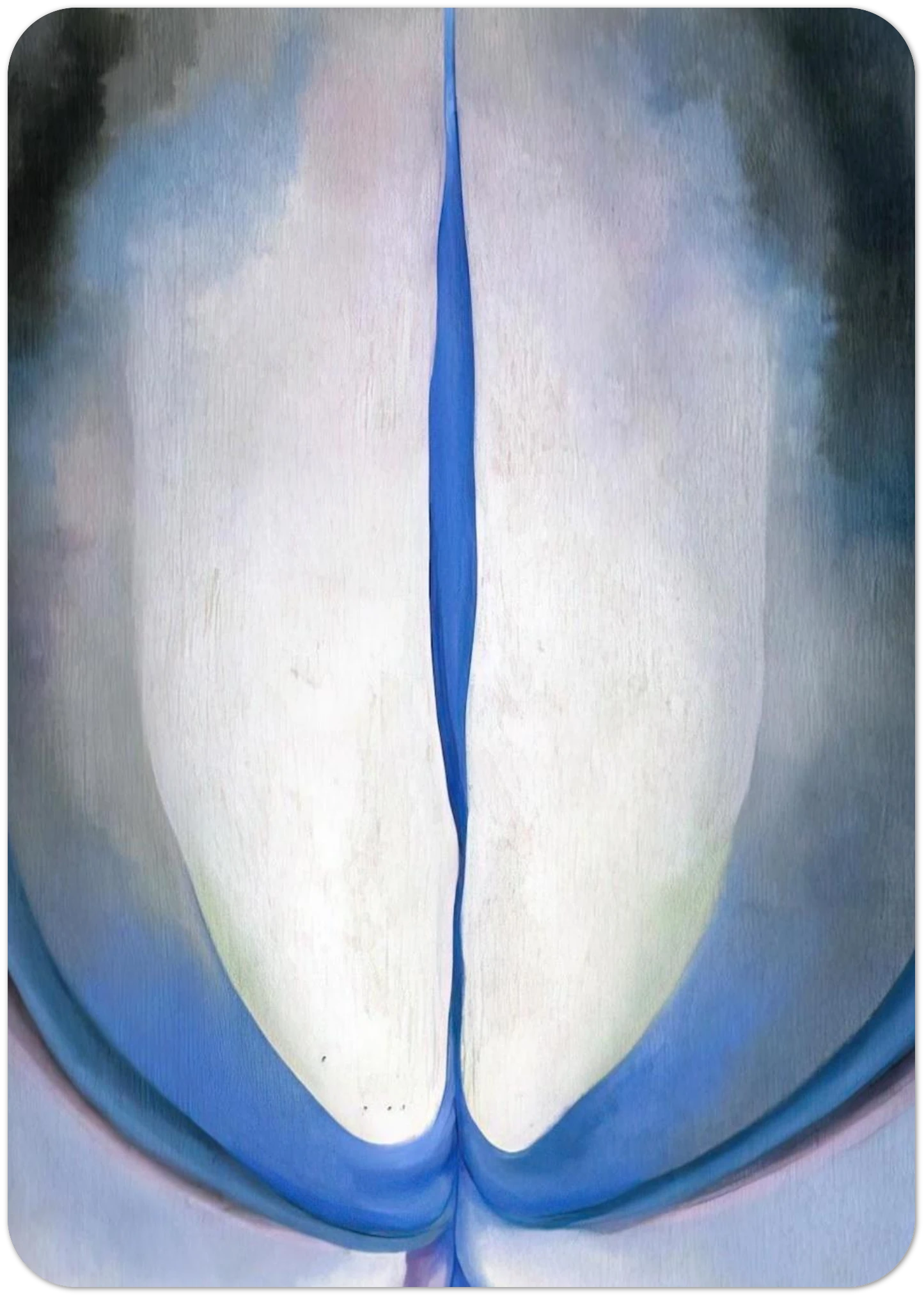 Blue Line By Georgia O'Keeffe Pack of 10 Post Cards | Georgia O'Keeffe Post Cards | A6 (10.5 x 14.8 cm) - 4.1 x 5.8 inches