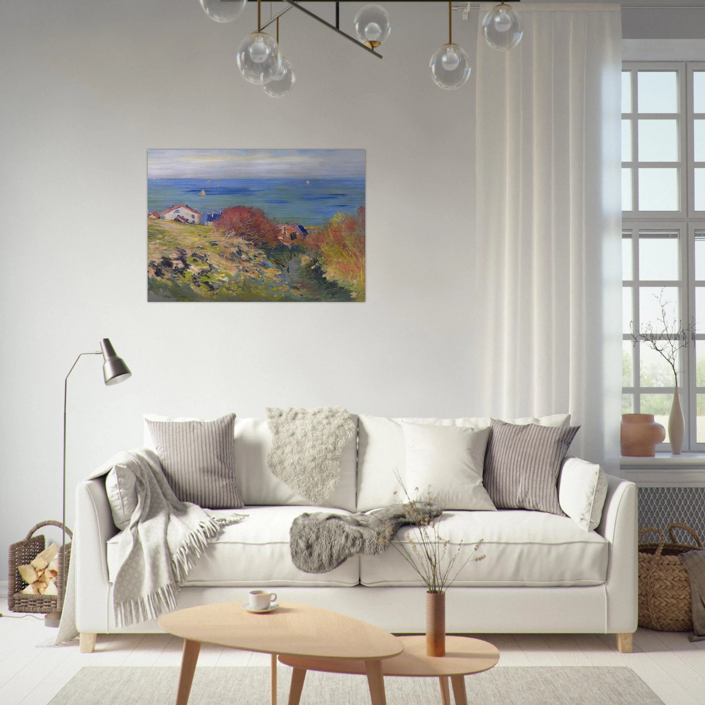 Pourville - claude monet Brushed Aluminum Print - 70x100 cm / 28x40 inches | claude monet Aluminum Print | claude monet Prints