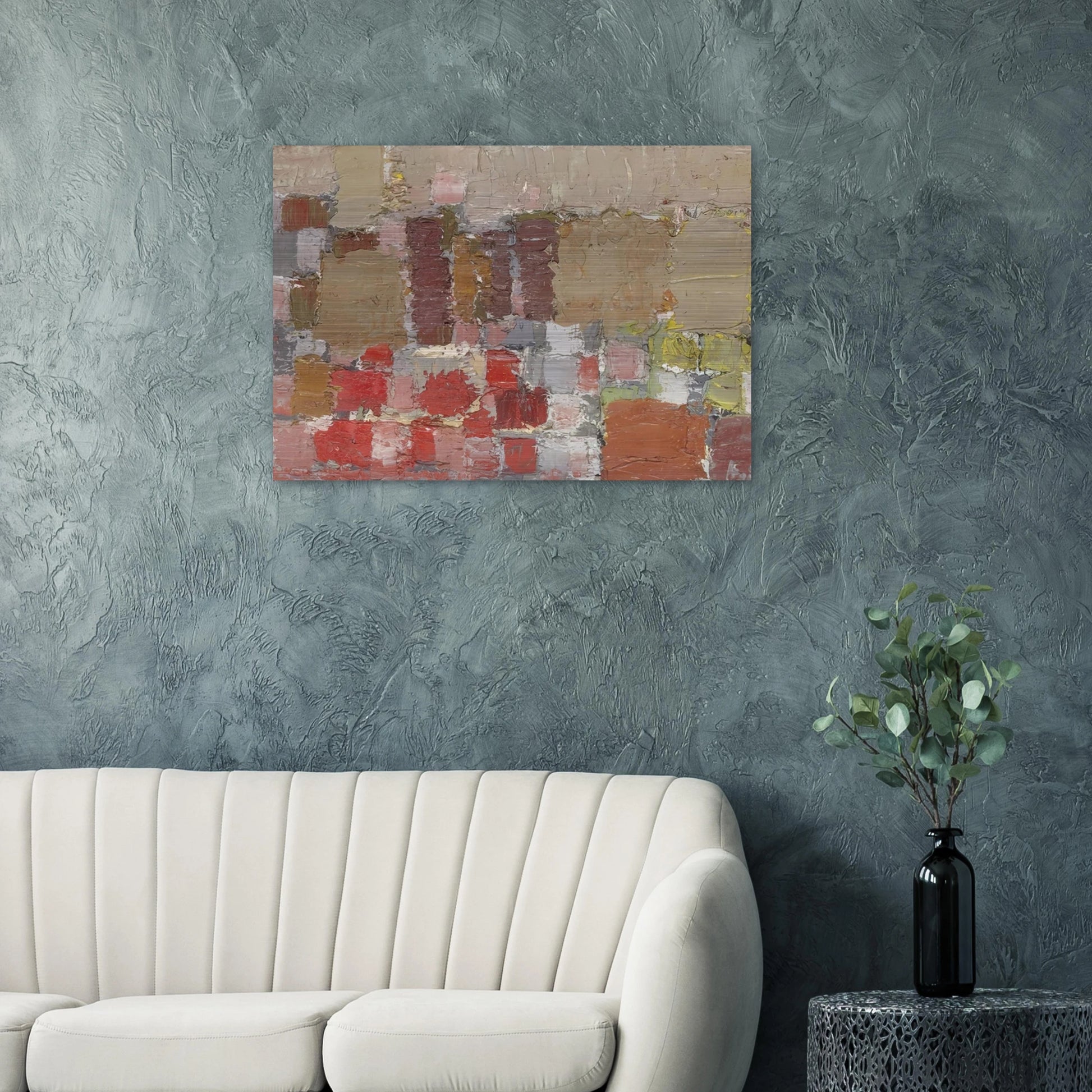 Composition - Art Informel - Nicolas de Stael Brushed Aluminum Print - 70x100 cm / 28x40 inches | Nicolas de Stael Aluminum Print | Nicolas de Stael Prints