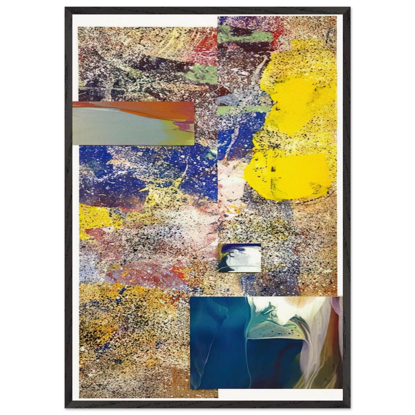 Remembering Girls Ajar - Sam Gilliam 70x100 cm / 28x40 inches Framed Art Print – Black Wooden Frame