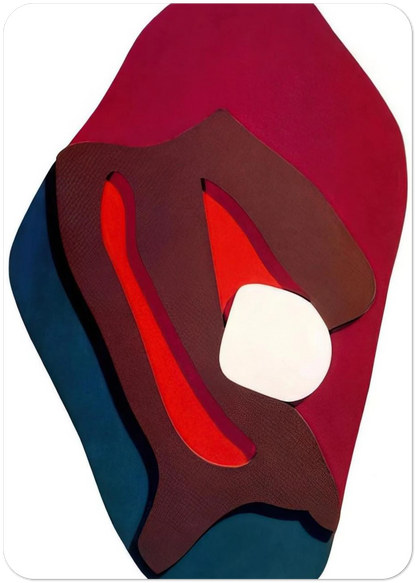 Enak s Tears. Terrestrial Forms By Jean Arp Pack of 10 Post Cards | Jean Arp Post Cards | A6 (10.5 x 14.8 cm) - 4.1 x 5.8 inches