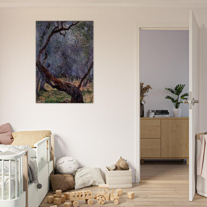 Olive Trees Study - claude monet Brushed Aluminum Print - 70x100 cm / 28x40 inches | claude monet Aluminum Print | claude monet Prints