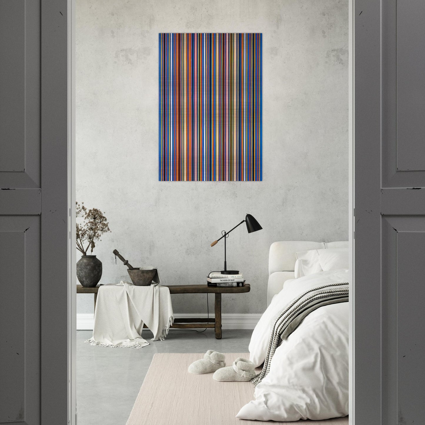 RA 2 1981 - Bridget Riley Brushed Aluminum Print - 70x100 cm / 28x40 inches | Bridget Riley Aluminum Print | Bridget Riley Prints