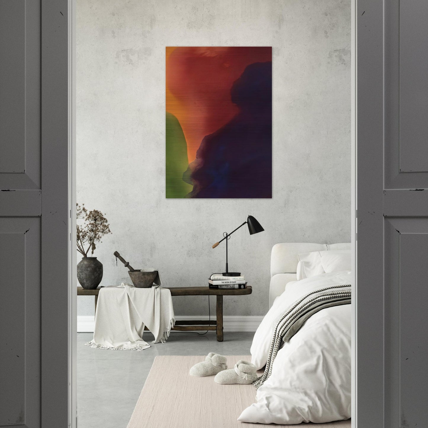 Blue Atmosphere III - 1963 - Helen Frankenthaler Brushed Aluminum Print - 70x100 cm / 28x40 inches | Helen Frankenthaler Aluminum Print | Helen Frankenthaler Prints
