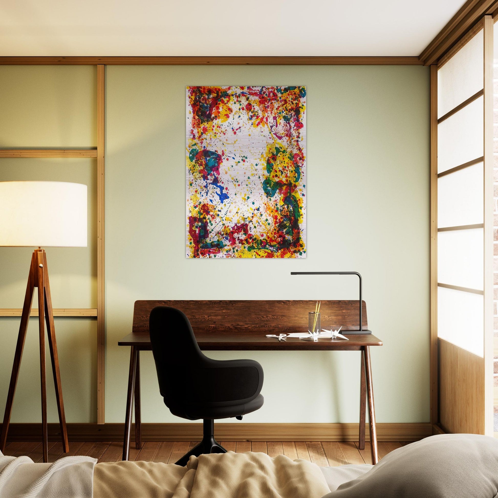 Freshet - Sam Francis Brushed Aluminum Print - 70x100 cm / 28x40 inches | Sam Francis Aluminum Print | Sam Francis Prints