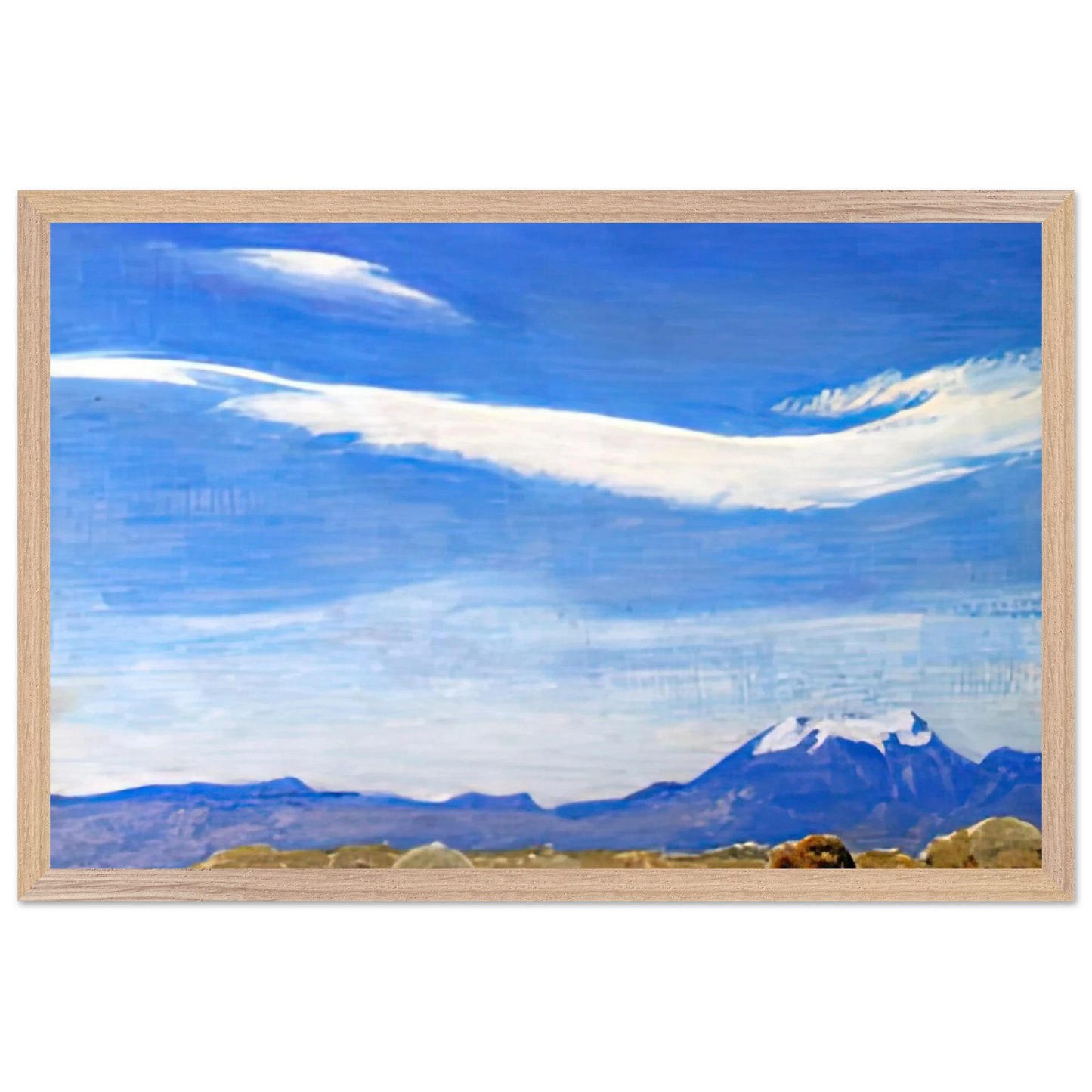 Maynard Dixon - THE CLOUD COACHELLA VALLEY CALIFORNIA 1940 Wall art - 70x100 cm / 28x40 inches - Premium Wooden Framed Poster With Fine Art Paper-canvas - Wood frame