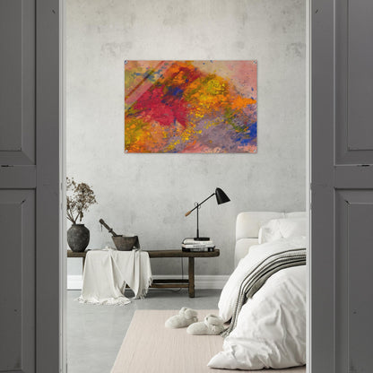 Red Linger - Sam Gilliam Acrylic Print - 70x100 cm / 28x40″ inches