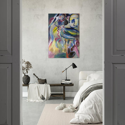 PICTURE WITH A CIRCLE 1911 - Wassily Kandinsky Brushed Aluminum Print - 70x100 cm / 28x40 inches | Wassily Kandinsky Aluminum Print | Wassily Kandinsky Prints