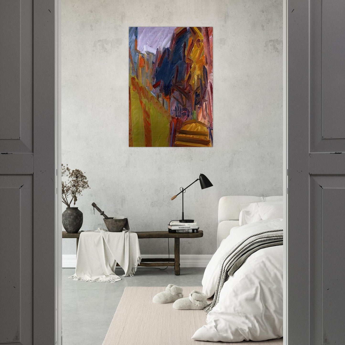 ALBERO DI FRONTE - Frank Auerbach Brushed Aluminum Print - 70x100 cm / 28x40 inches | Frank Auerbach Aluminum Print | Frank Auerbach Prints