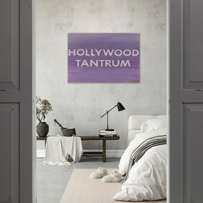 HOLLYWOOD TANTRUM 1979 - Edward Ruscha Brushed Aluminum Print - 70x100 cm / 28x40 inches | Edward Ruscha Aluminum Print | Edward Ruscha Prints