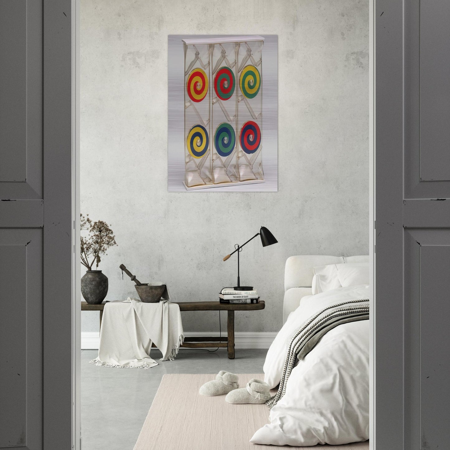 Girondella Kinetic Object - 1965 - Bruno Munari Brushed Aluminum Print - 70x100 cm / 28x40 inches | Bruno Munari Aluminum Print | Bruno Munari Prints