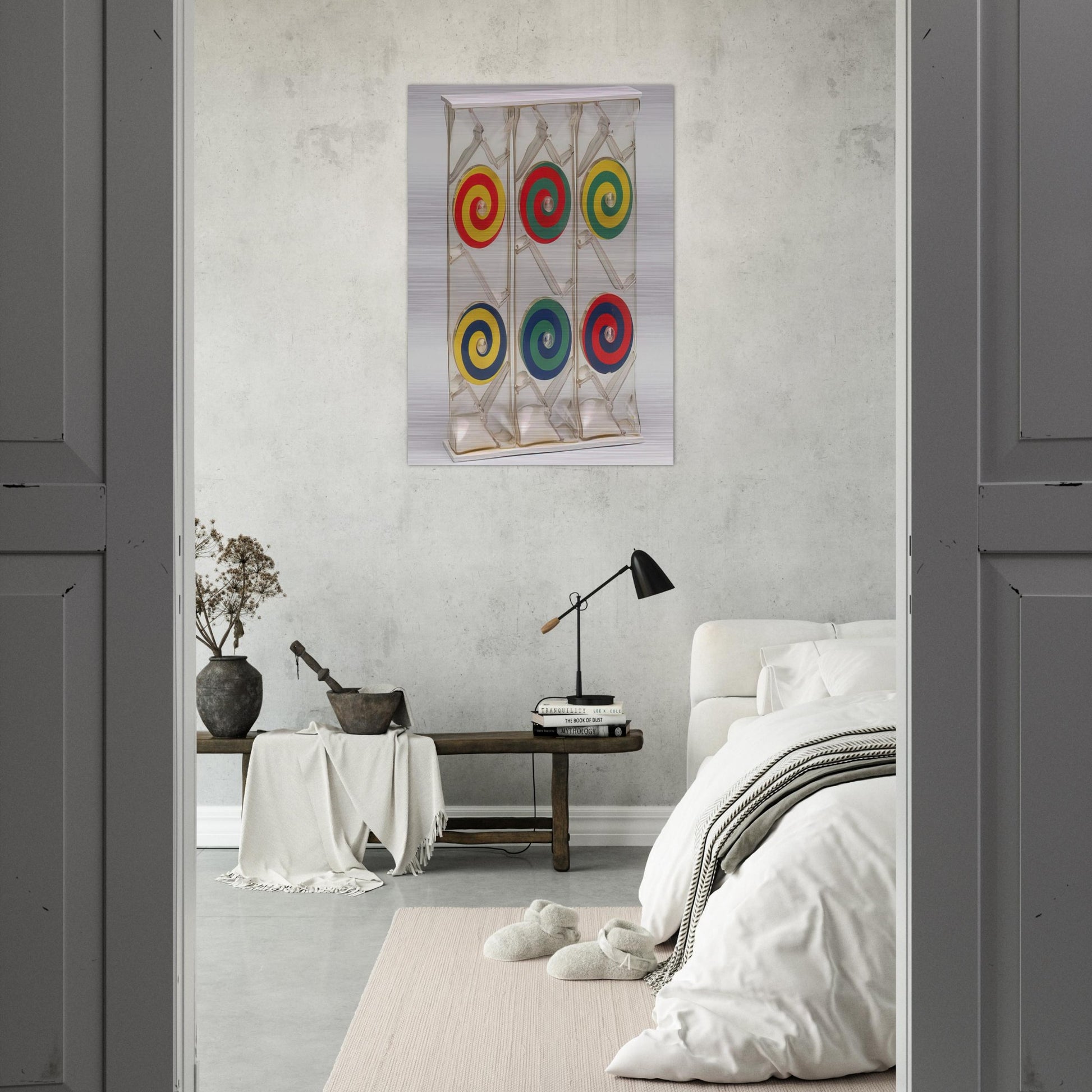 Girondella Kinetic Object - 1965 - Bruno Munari Brushed Aluminum Print - 70x100 cm / 28x40 inches | Bruno Munari Aluminum Print | Bruno Munari Prints