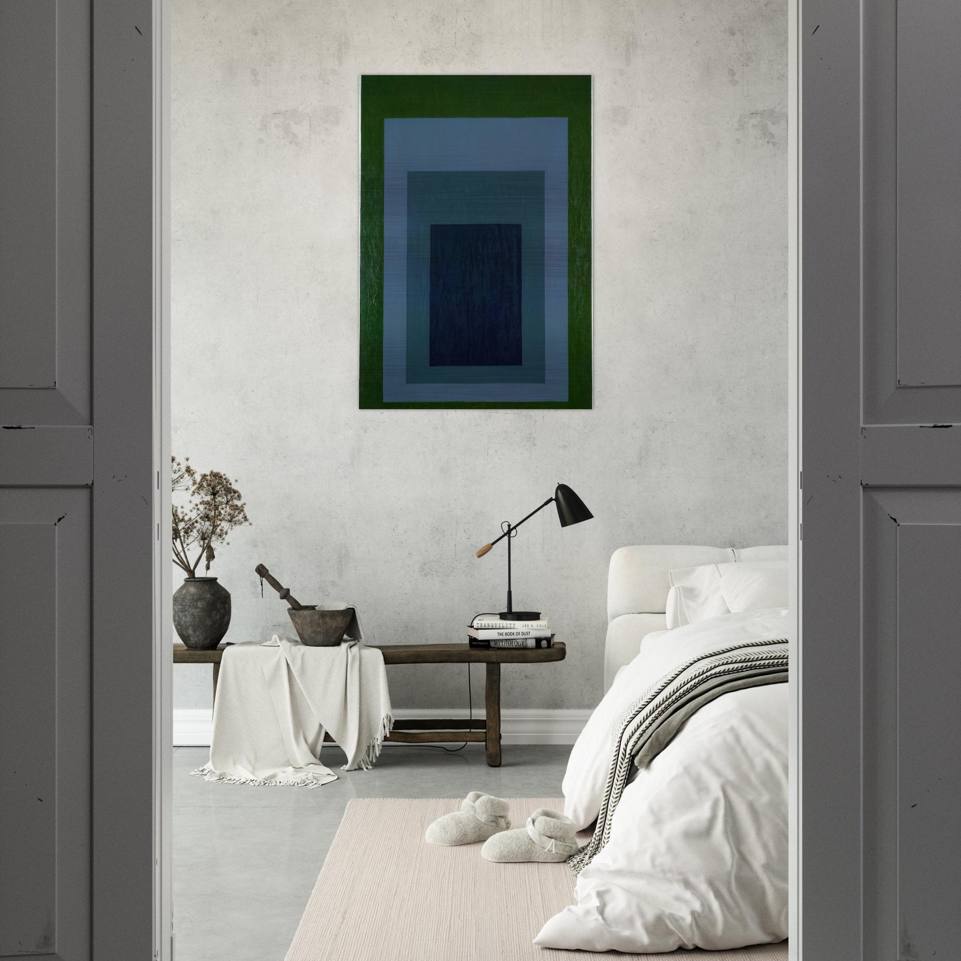 HOMAGE TO THE SQUARE 1966 - Josef Albers Brushed Aluminum Print - 70x100 cm / 28x40 inches | Josef Albers Aluminum Print | Josef Albers Prints