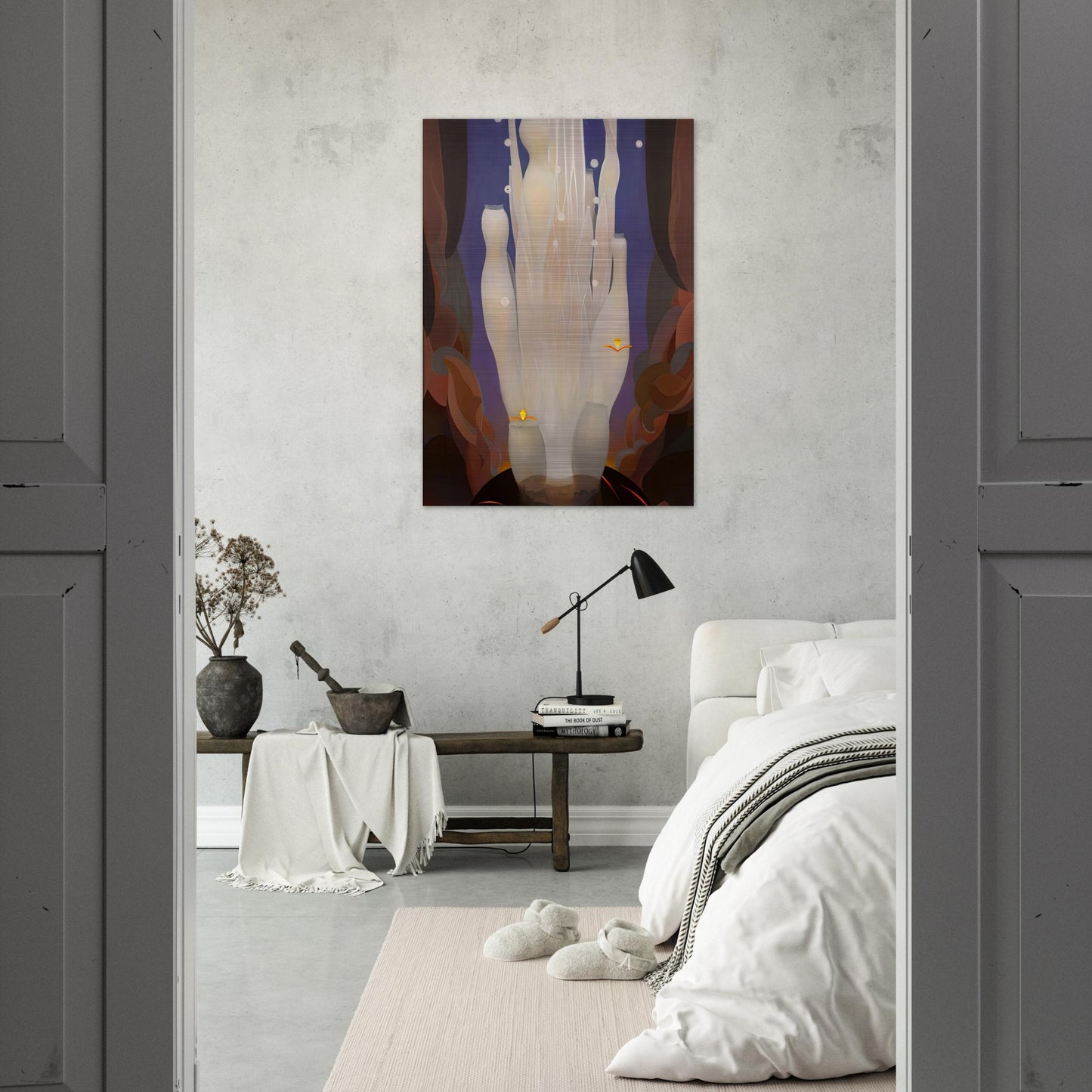 Fire Sounds - 1930 - Agnes Lawrence Pelton Brushed Aluminum Print - 70x100 cm / 28x40 inches | Agnes Lawrence Pelton Aluminum Print | Agnes Lawrence Pelton Prints