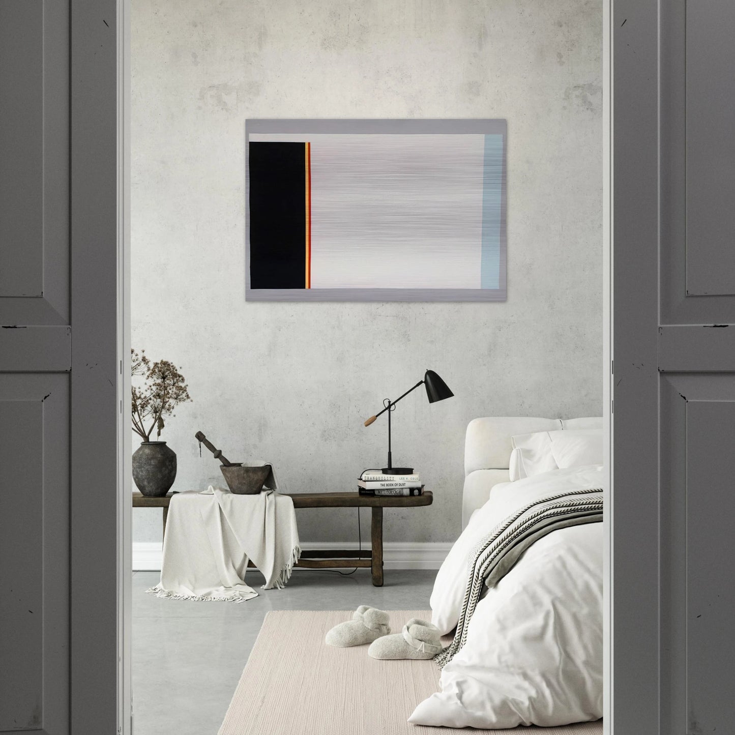 Untitled - 1983 - Gene Davis Brushed Aluminum Print - 70x100 cm / 28x40 inches | Gene Davis Aluminum Print | Gene Davis Prints