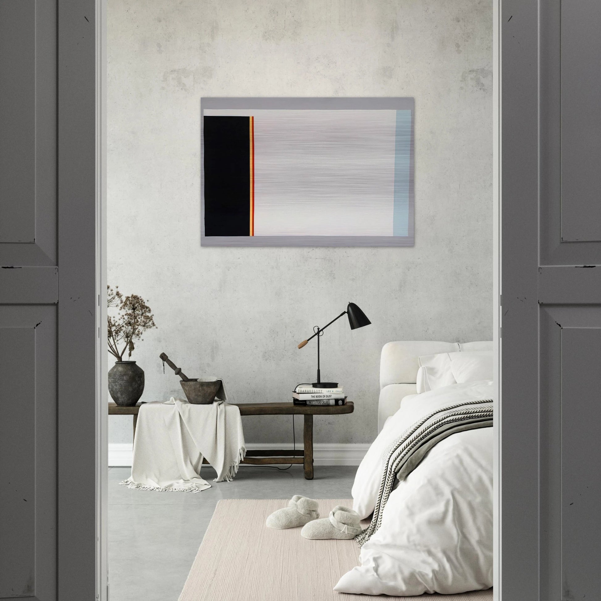 Untitled - 1983 - Gene Davis Brushed Aluminum Print - 70x100 cm / 28x40 inches | Gene Davis Aluminum Print | Gene Davis Prints