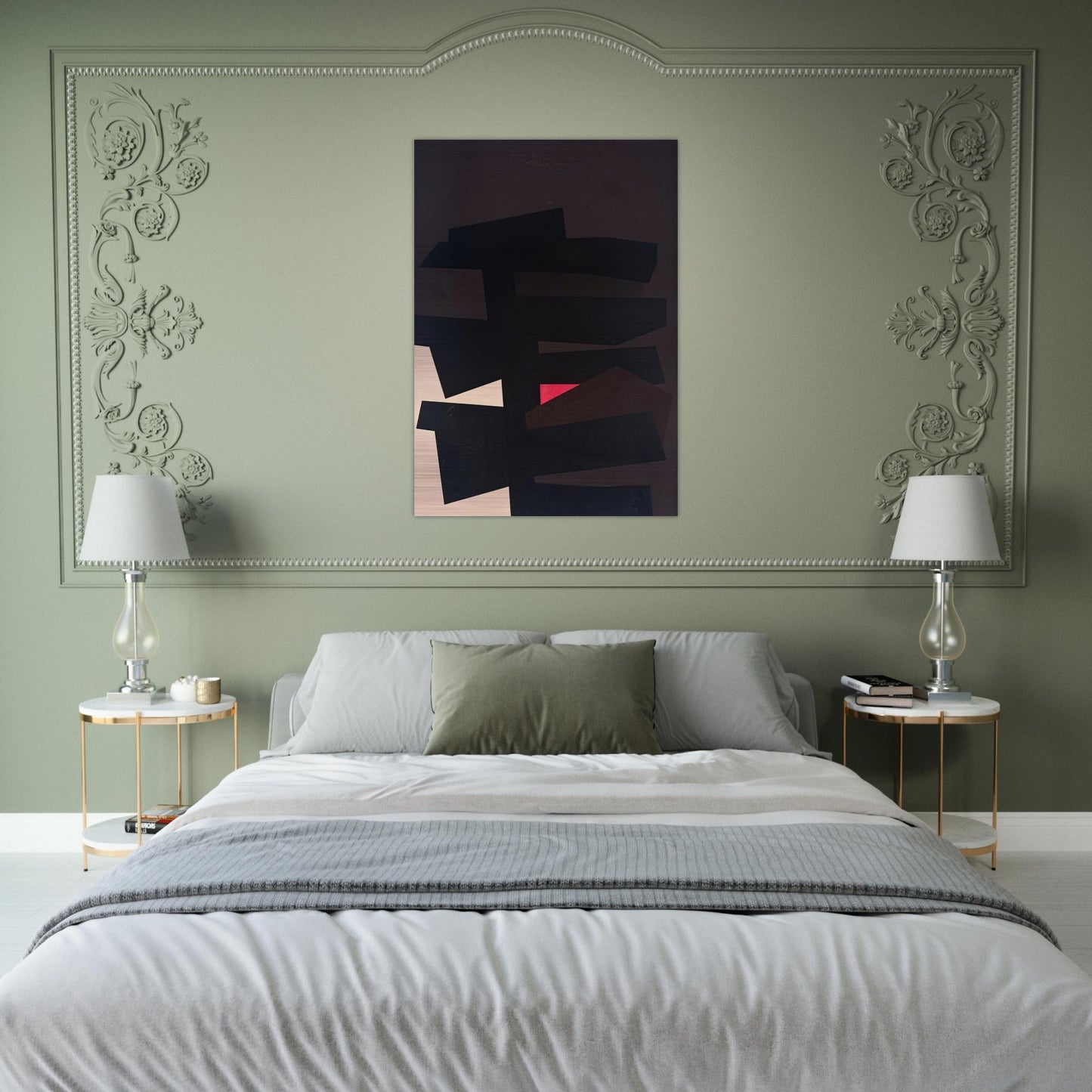 BB #8 - 1962 - Karl Benjamin Brushed Aluminum Print - 70x100 cm / 28x40 inches | Karl Benjamin Aluminum Print | Karl Benjamin Prints