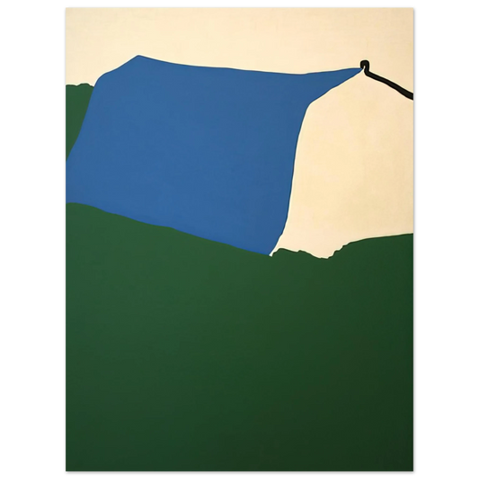 Ralston Crawford - Camping II - 1970  75x100 cm / 30x40inches Fine Art Poster