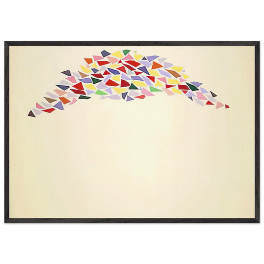 Texas Arch I - Post-Painterly Abstraction - Robert Goodnough 70x100 cm / 28x40 inches Framed Art Print – Black Wooden Frame