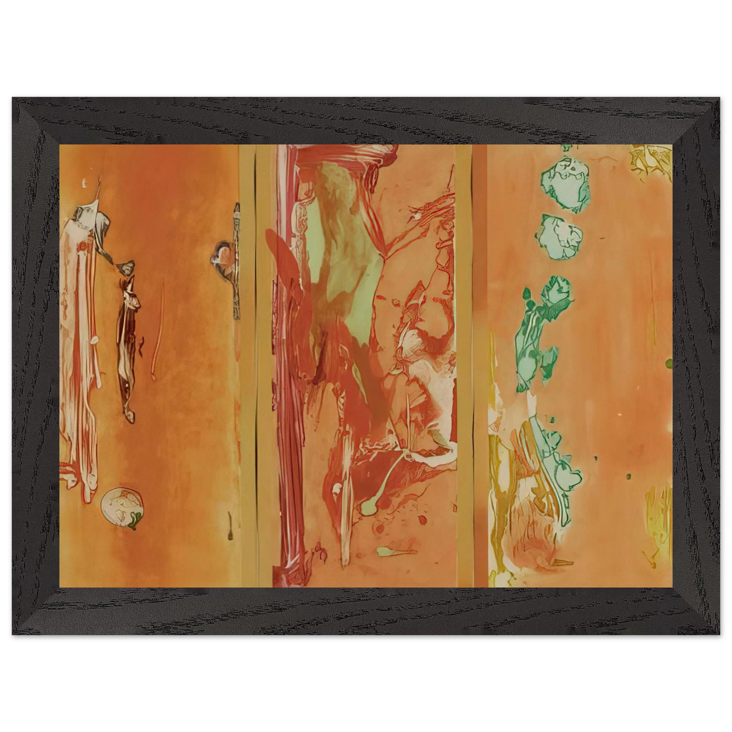 Helen Frankenthaler - Gateway - 1988 Wall art - 30x45 cm / 12x18 inches - Premium Wooden Framed Poster With Fine Art Paper-canvas - White frame
