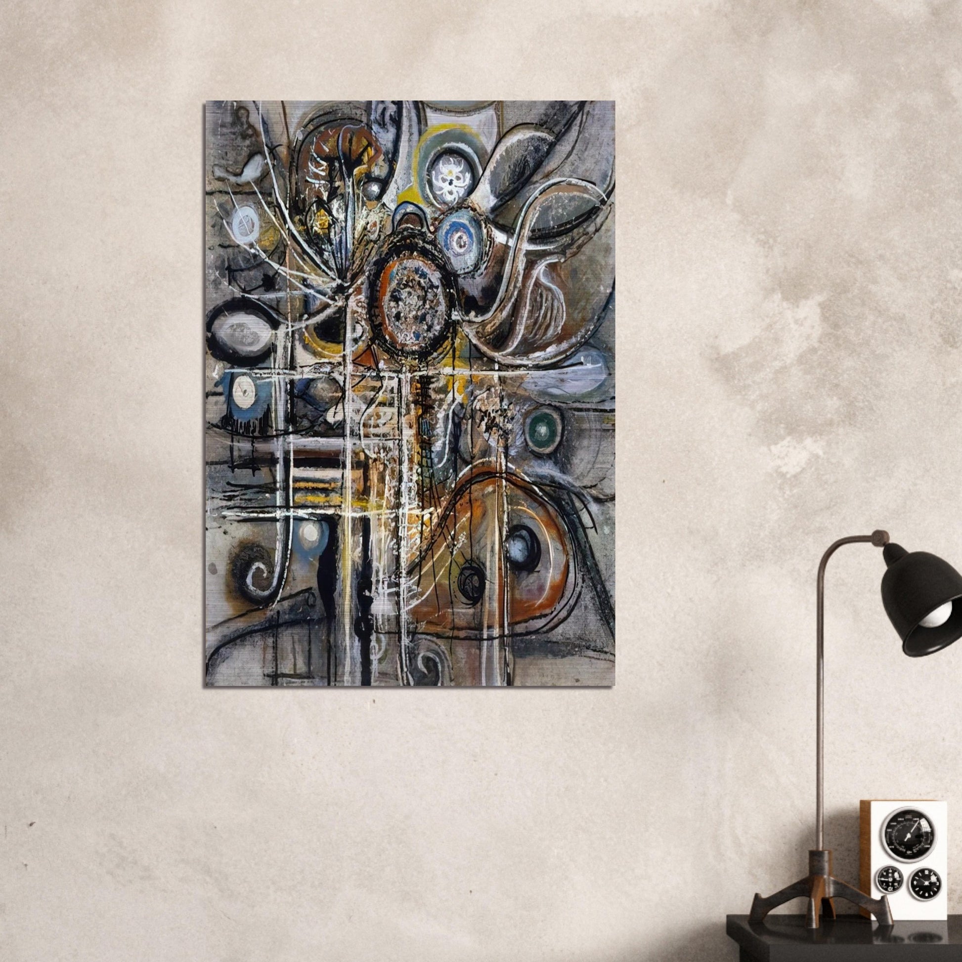 The Center - 1943 - Richard Pousette-Dart Brushed Aluminum Print - 70x100 cm / 28x40 inches | Richard Pousette-Dart Aluminum Print | Richard Pousette-Dart Prints