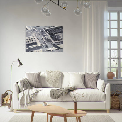 TOWNSCAPE M1 1968 - Gerhard Richter Brushed Aluminum Print - 70x100 cm / 28x40 inches | Gerhard Richter Aluminum Print | Gerhard Richter Prints