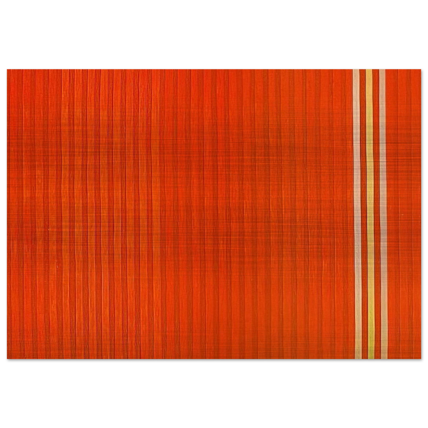 Red Devil - 1959 - Gene Davis Brushed Aluminum Print - 70x100 cm / 28x40 inches | Gene Davis Aluminum Print | Gene Davis Prints