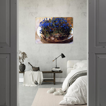 Blue Gentians - John Singer Sargent Acrylic Print - 70x100 cm / 28x40″ inches