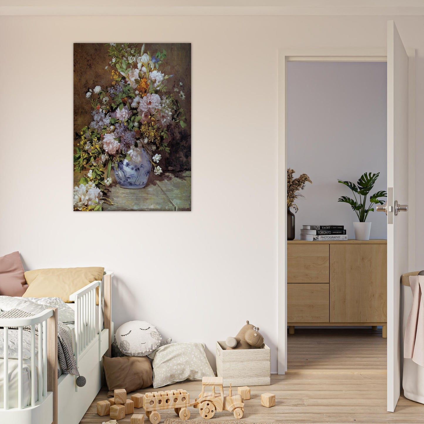 Spring Bouquet - Pierre-Auguste Renoir Brushed Aluminum Print - 70x100 cm / 28x40 inches | Pierre-Auguste Renoir Aluminum Print | Pierre-Auguste Renoir Prints