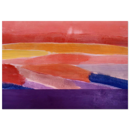 Surface Of Coral - 1981 - Ronnie Landfield Brushed Aluminum Print - 70x100 cm / 28x40 inches | Ronnie Landfield Aluminum Print | Ronnie Landfield Prints