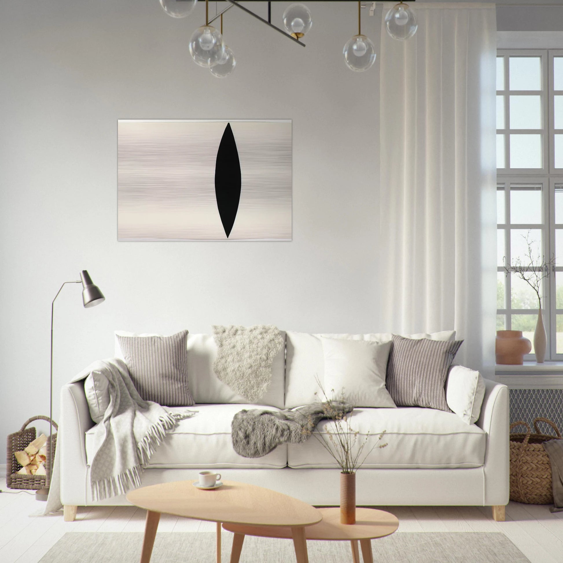 Mandorla Form - Ellsworth Kelly Brushed Aluminum Print - 70x100 cm / 28x40 inches | Ellsworth Kelly Aluminum Print | Ellsworth Kelly Prints