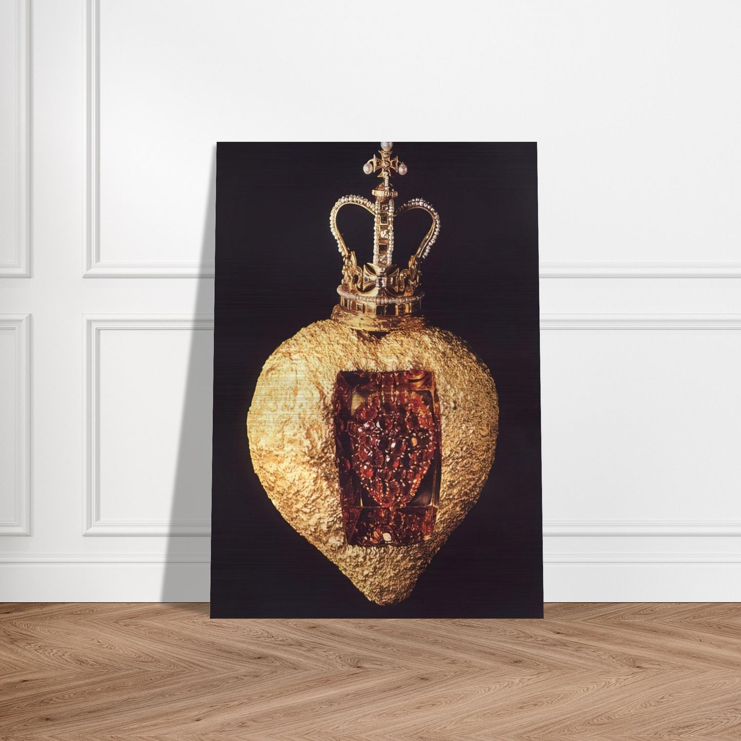 THE ROYAL HEART - Salvador Dali Brushed Aluminum Print - 70x100 cm / 28x40 inches | Salvador Dali Aluminum Print | Salvador Dali Prints