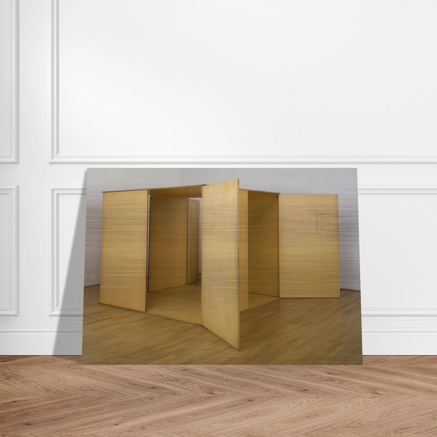 Prototype for Revolving Vane - 1968 - Charlotte Posenenske Brushed Aluminum Print - 70x100 cm / 28x40 inches | Charlotte Posenenske Aluminum Print | Charlotte Posenenske Prints