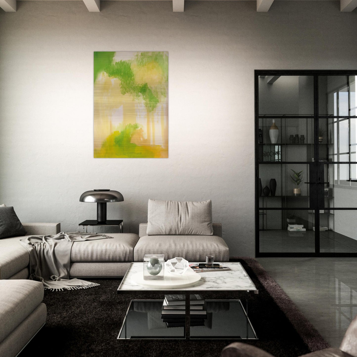 UNTITLED 2000 - Esteban Vicente Brushed Aluminum Print - 70x100 cm / 28x40 inches | Esteban Vicente Aluminum Print | Esteban Vicente Prints