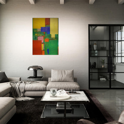 Equipoise - Hans Hofmann Brushed Aluminum Print - 70x100 cm / 28x40 inches | Hans Hofmann Aluminum Print | Hans Hofmann Prints