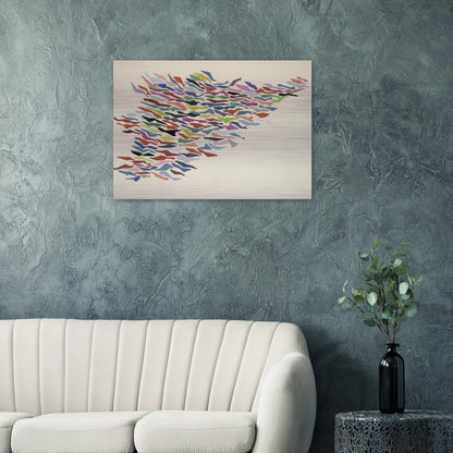 Variables with Color - Post-Painterly Abstraction - Robert Goodnough Brushed Aluminum Print - 70x100 cm / 28x40 inches | Robert Goodnough Aluminum Print | Robert Goodnough Prints